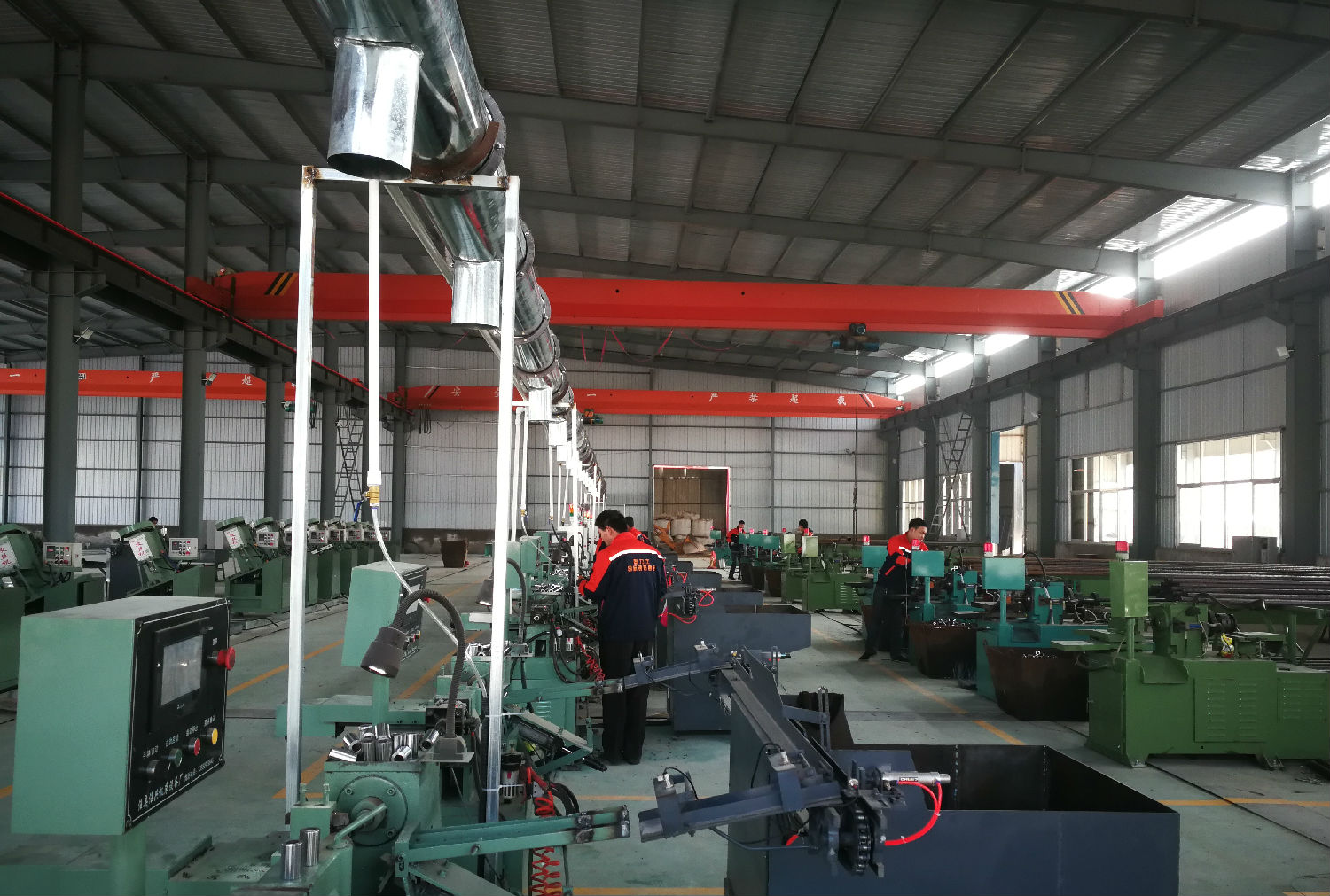 鋼筋套筒生產車間示意圖 鋼筋套筒生產車間示意圖